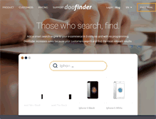 Tablet Screenshot of doofinder.com